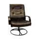 Modern armchair in black leather Gota Mobler