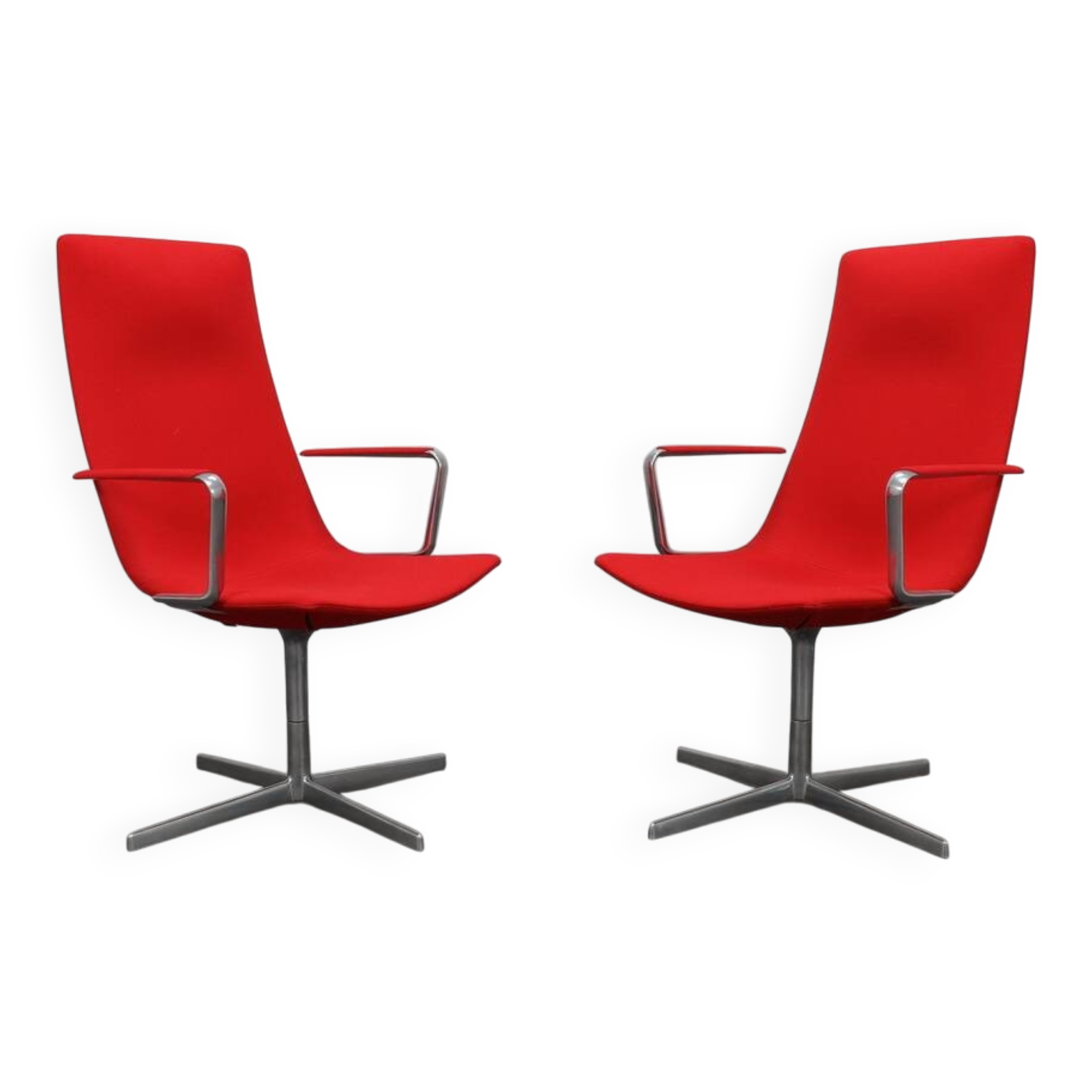Set of 2 “Catifa 70” Swivel Lounge Chairs by Arper, Italy