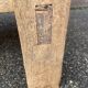 Industrial table carpenter's workbench in raw natural wood vintage bohemian