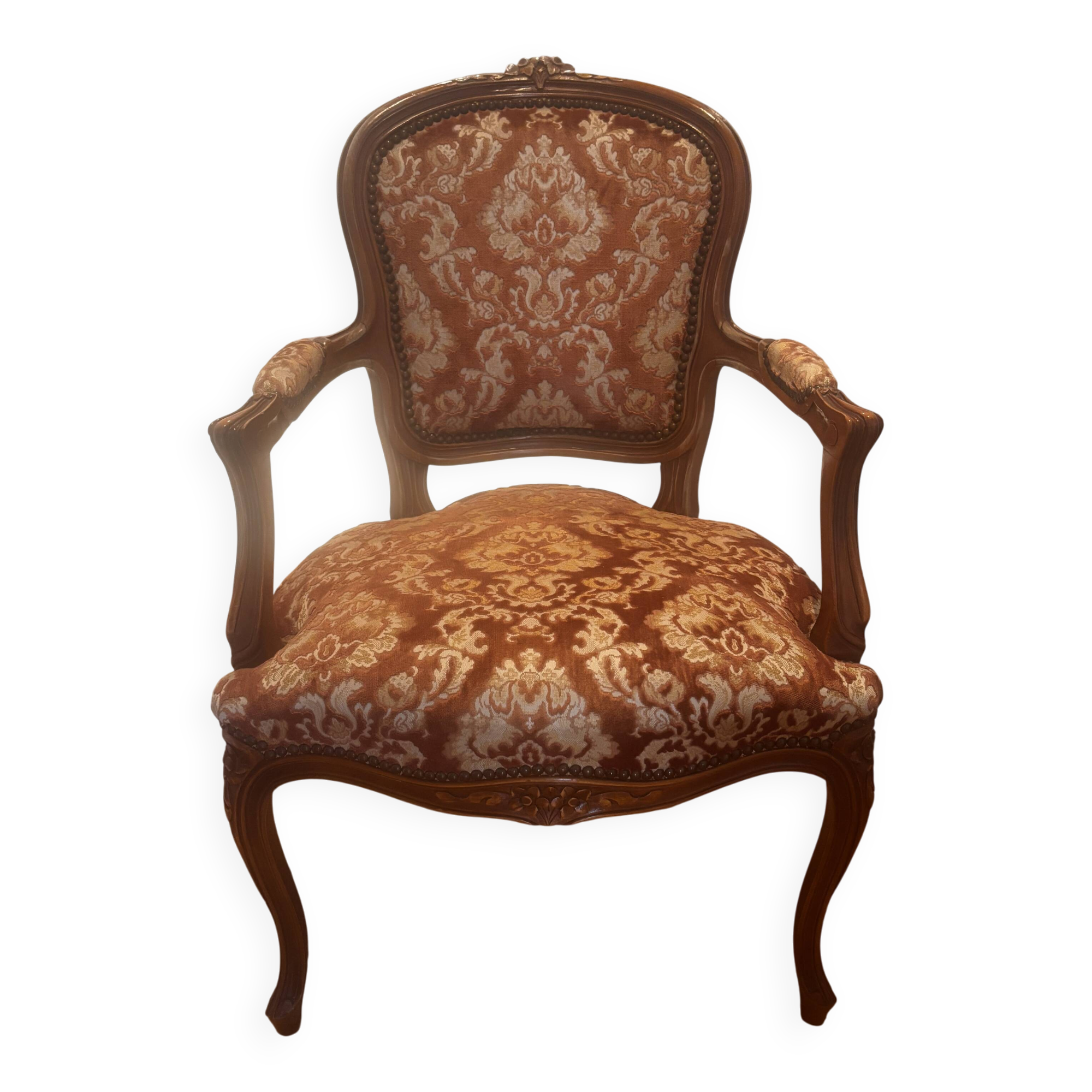 Fauteuil cabriolet style Louis XV