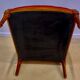 Pair of armchairs in cannage and pink velvet
