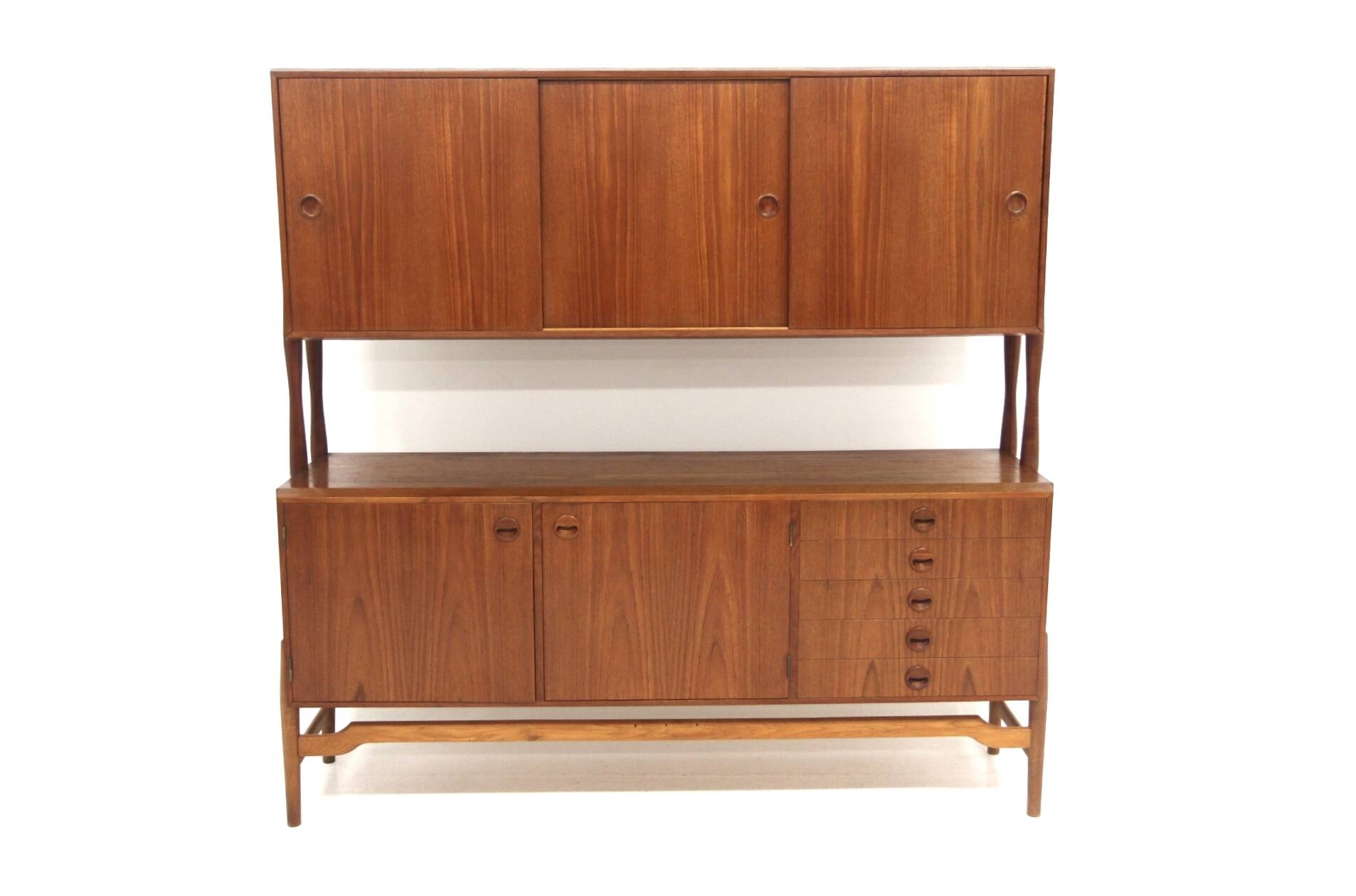 Scandinavian teak sideboard, A. Ahlström Osakeyhtiö, Warkaus, Finland, 1950