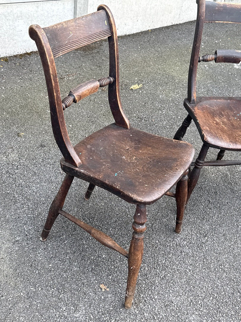 Set of 3 chairs – Vintage – Furniture – Solid wood