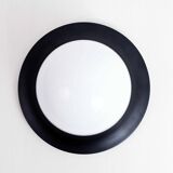 Wall lamp or ceiling lamp in metal and glass