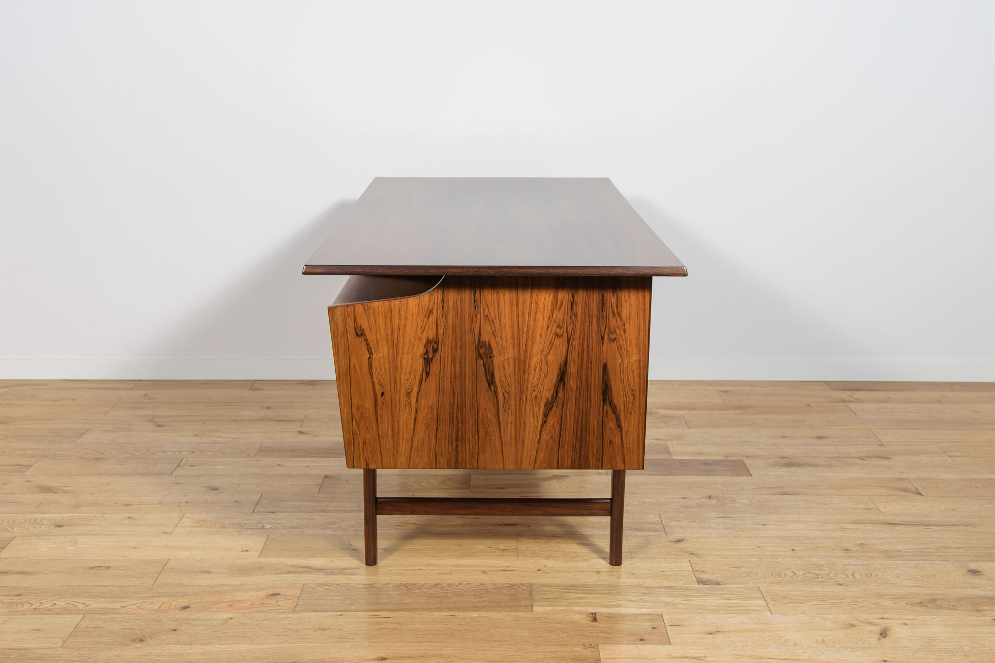 Mid-century freestanding rosewood desk, Denmark, 1960s