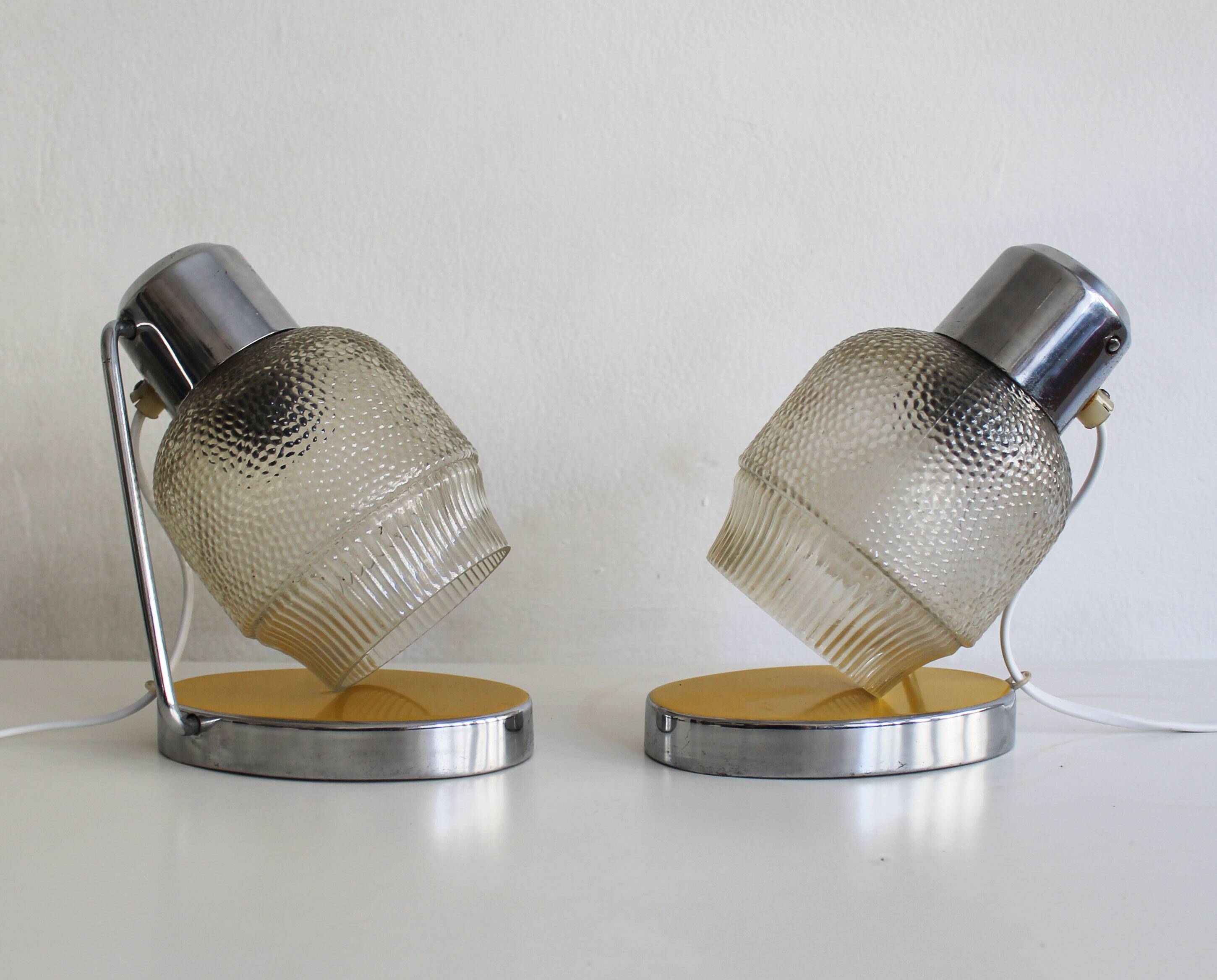 Paire de lampes de table Drupol des années 1950, modèle 21620