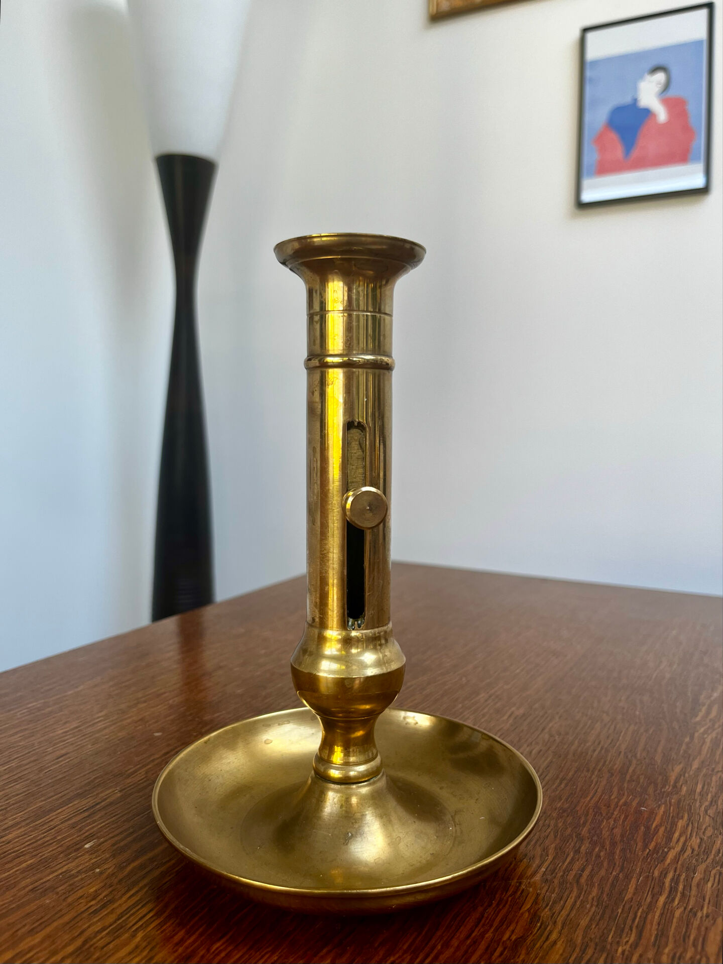 Set of 3 brass candle holders