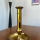 Set of 3 brass candle holders