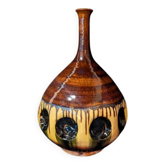 Large glazed ceramic vase – 1983s