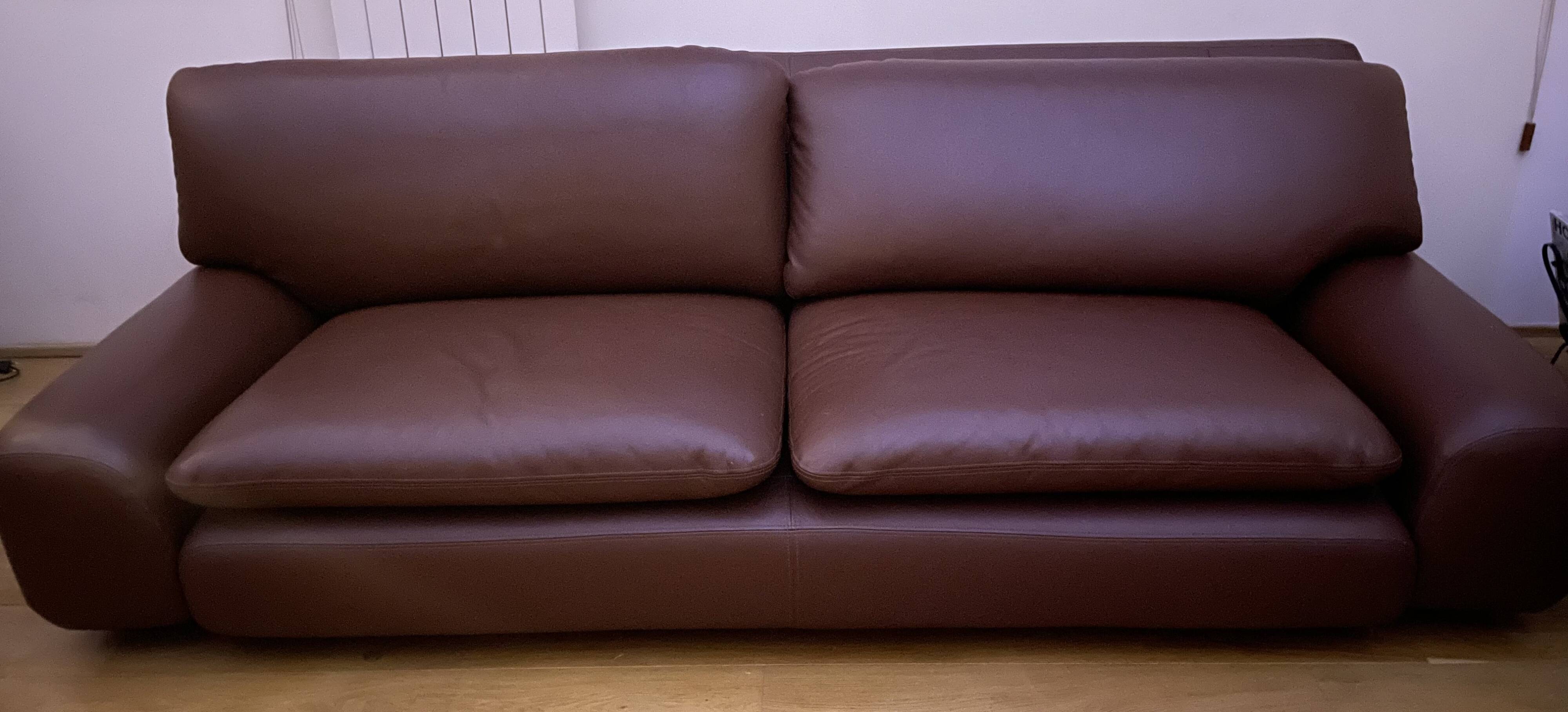 ensemble 2 canapés  cuir