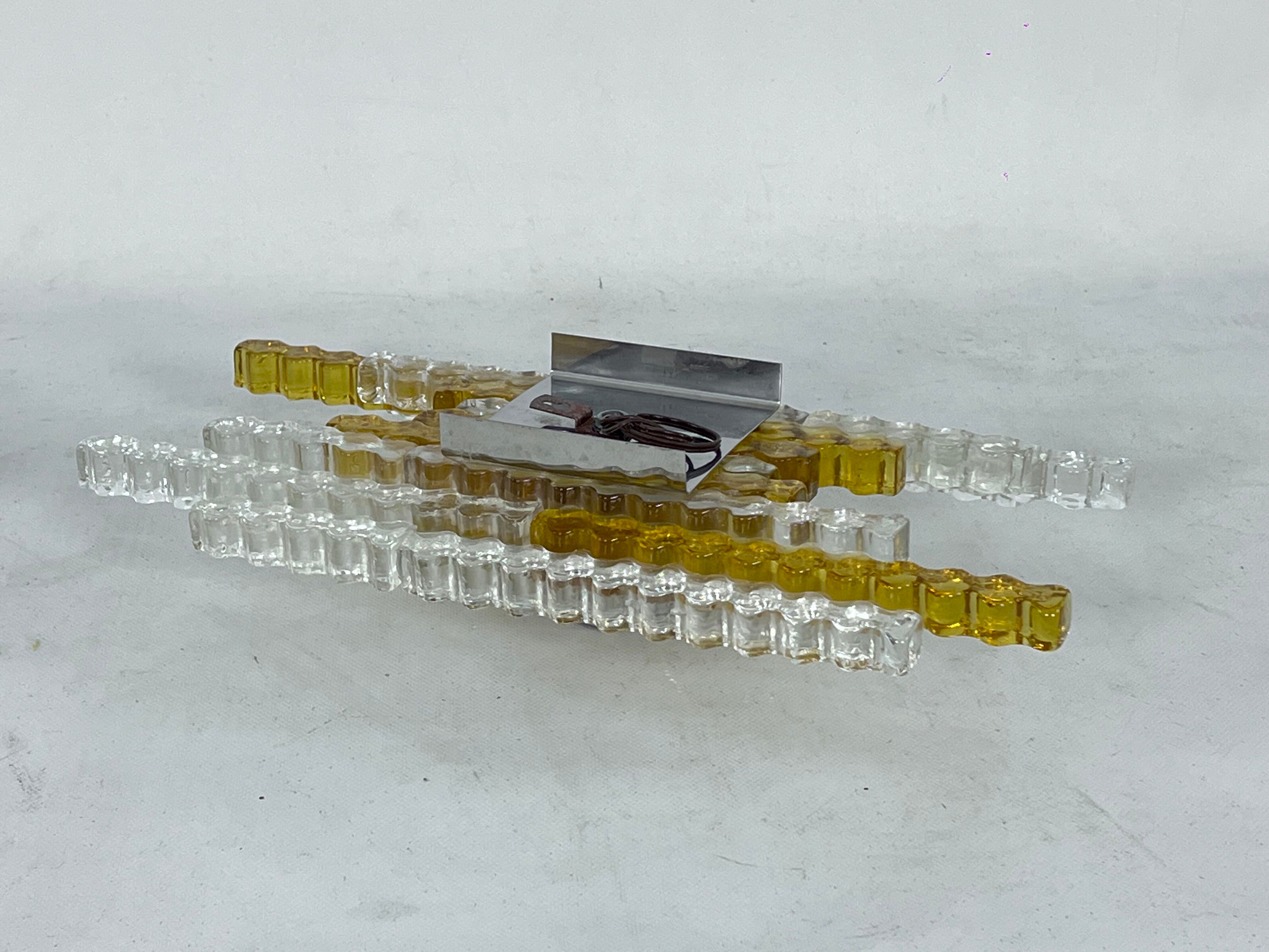 Wall lamp in Murano glass Italy Poliarte 1970s