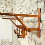 Copper cloakroom coat rack, 1930