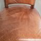 Set of 4 cognac-coloured cowleather dining chairs with decorative nails