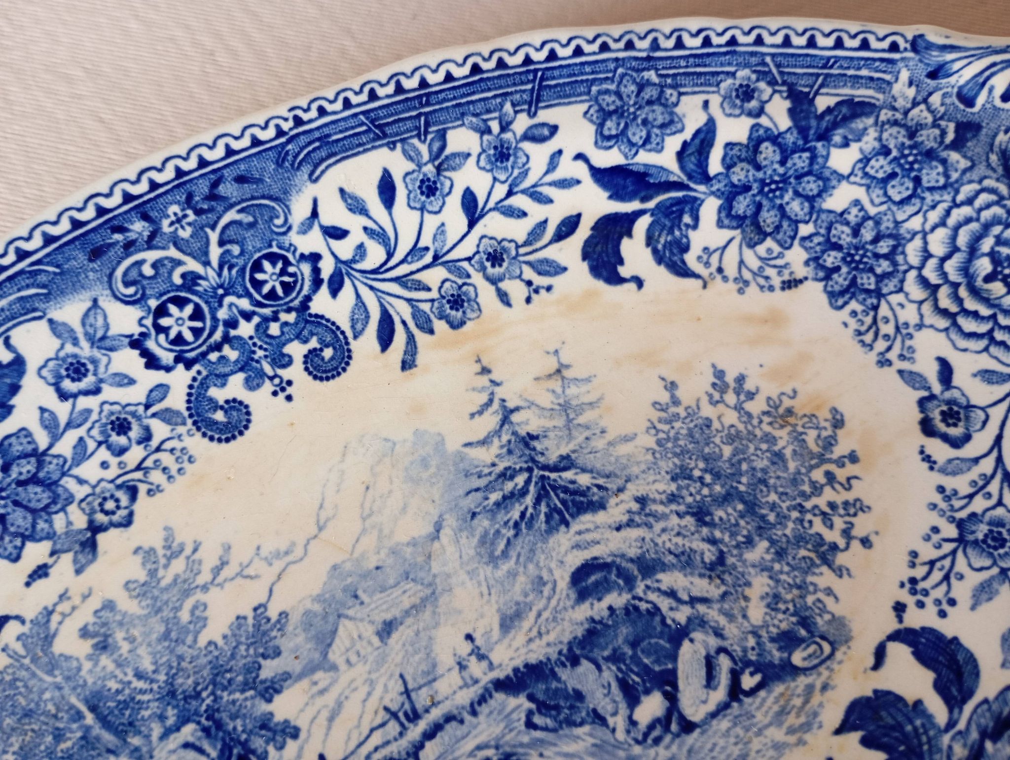 "Burgenland" blue bowls Villeroy & Boch Mettlach