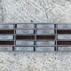 Garage or workshop furniture with drawers in cans