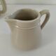 Duo teapot and milk jug in greige ceramic – Vintage bistro style