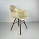 Eames Herman Miller DAW fibreglass chair in  parchment / white