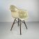 Eames Herman Miller DAW fibreglass chair in  parchment / white
