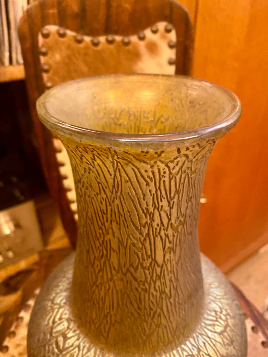 Loetz Art Nouveau iridescent glass vase