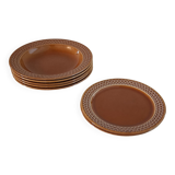Set of 6 earthenware plates Made in Italy