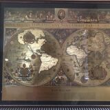 Cadre mural mappemonde