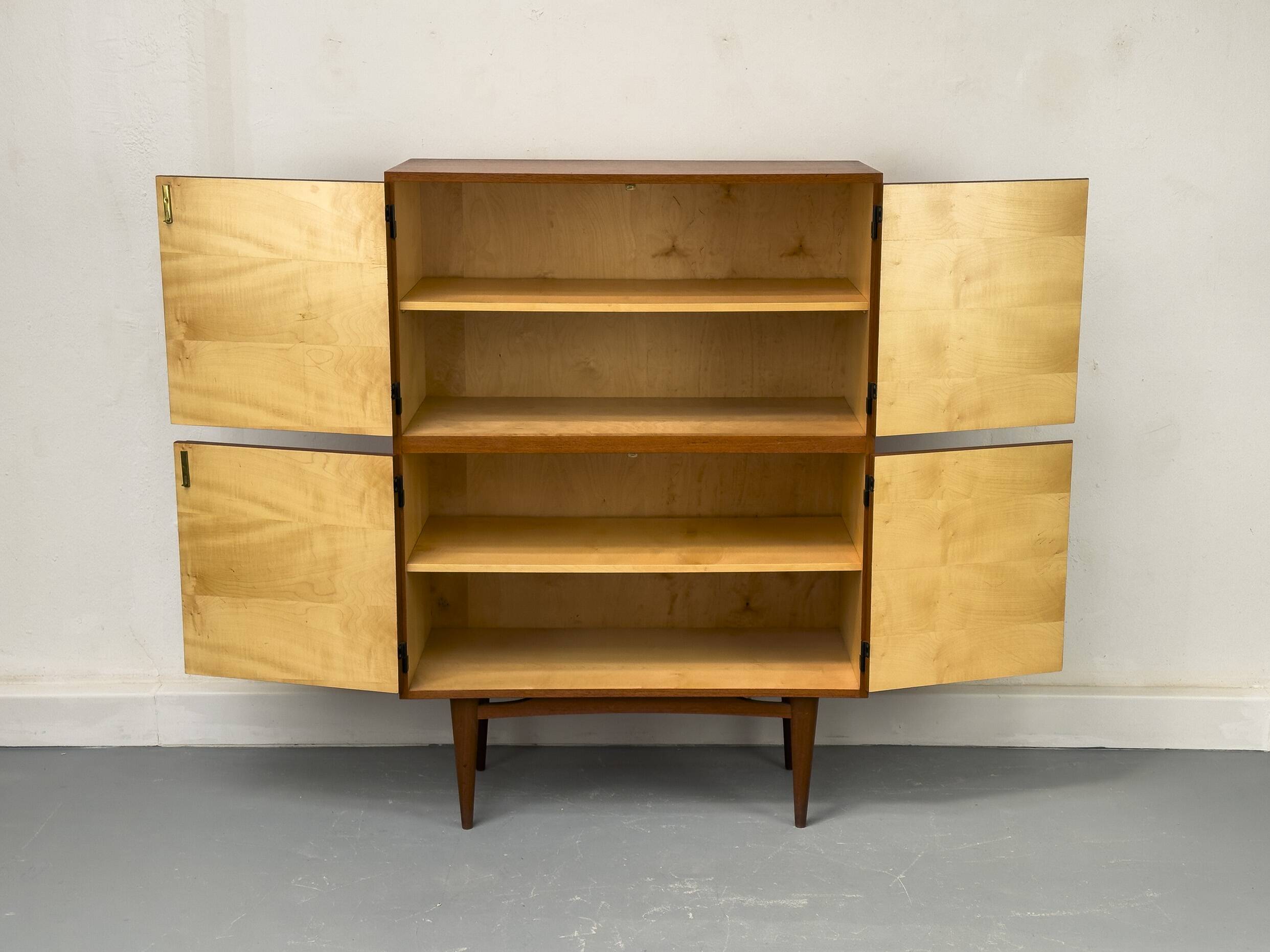 Mid-Century Teak Highboard Cabinet, 1963