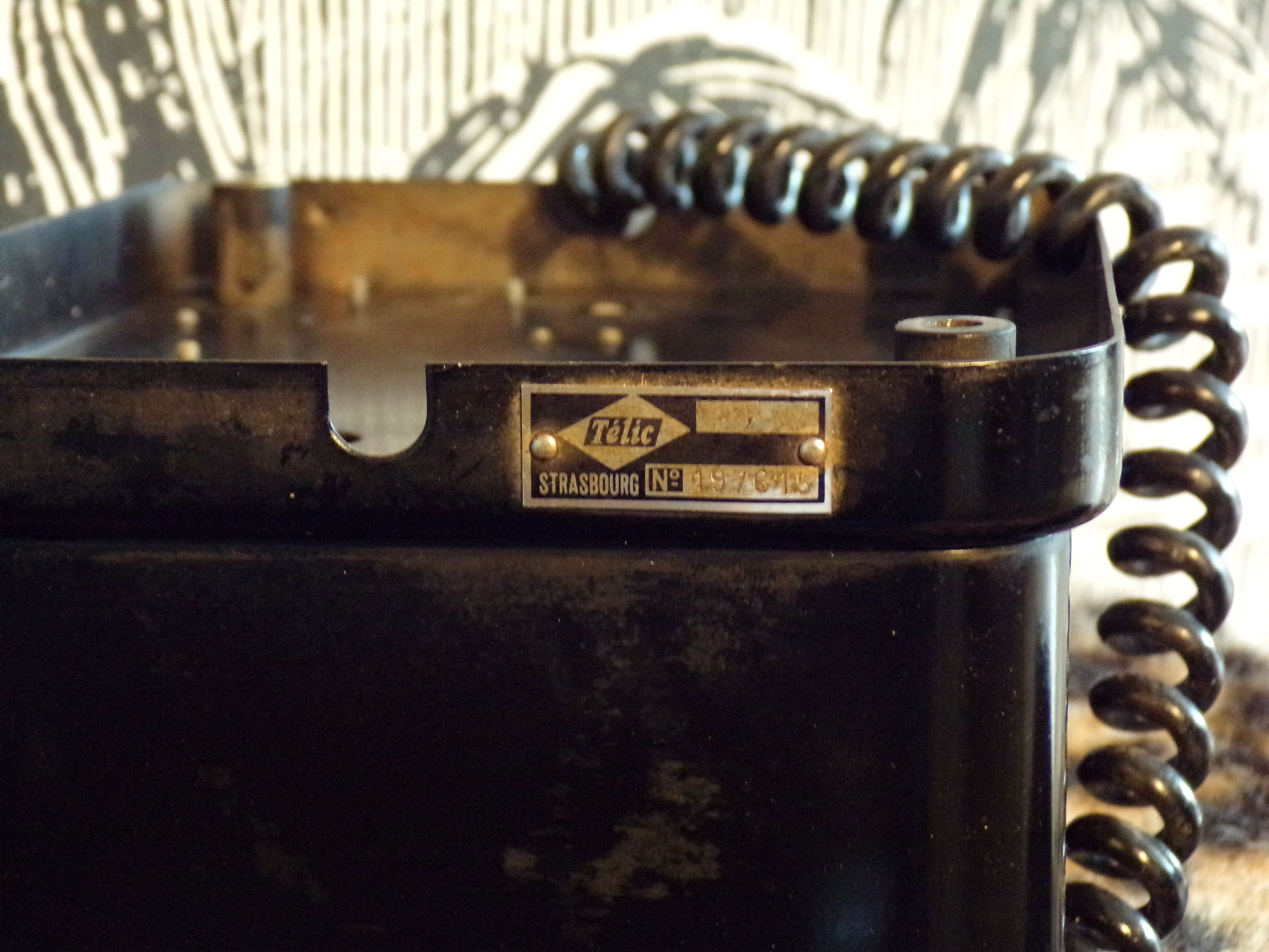 Vintage metal wall phone