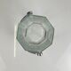 Octagonal glass ice bucket with metal handle, 1970s/80s, France