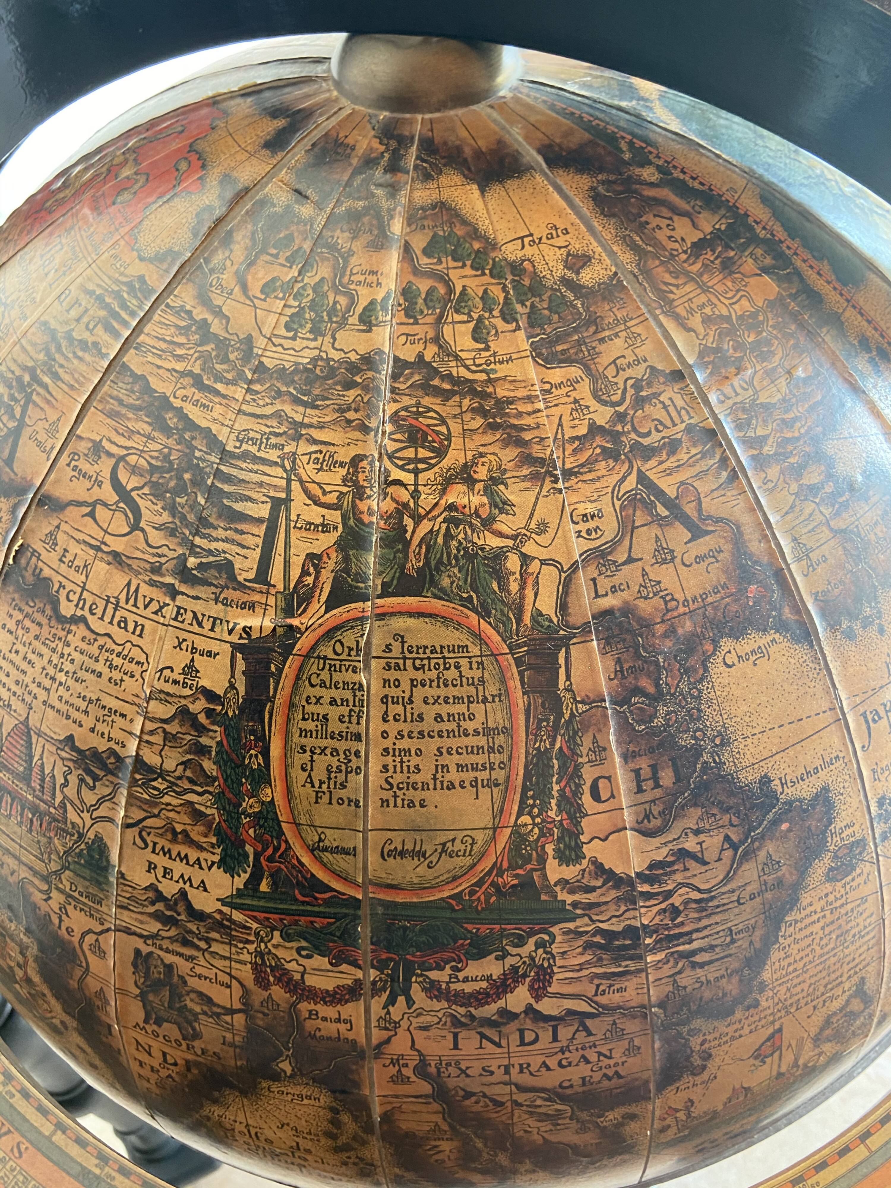 Vintage bar world map Italy 1970