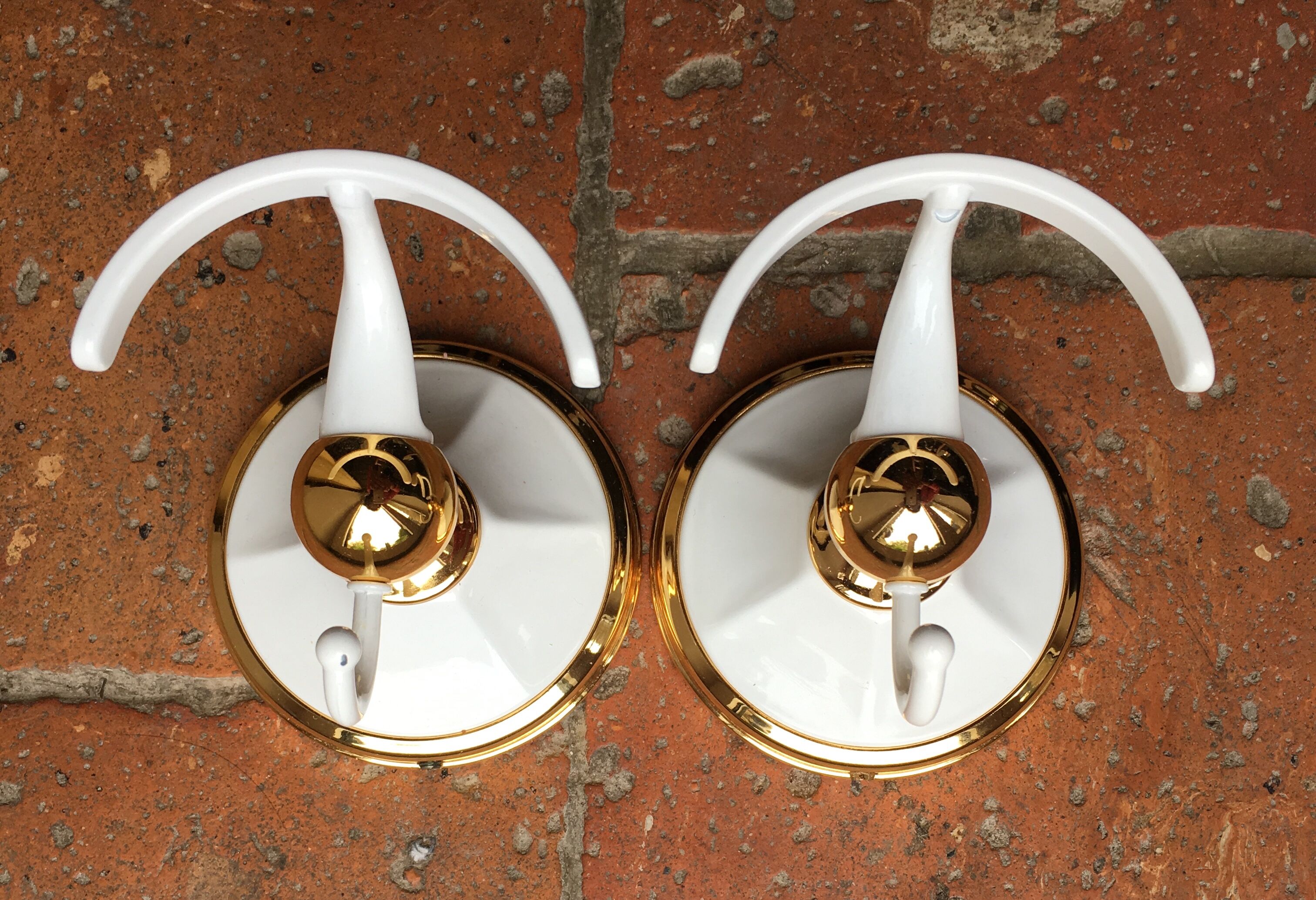 Paire de patères de salle de bain