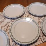 5 flat plates "Nobilis" Sarreguemines