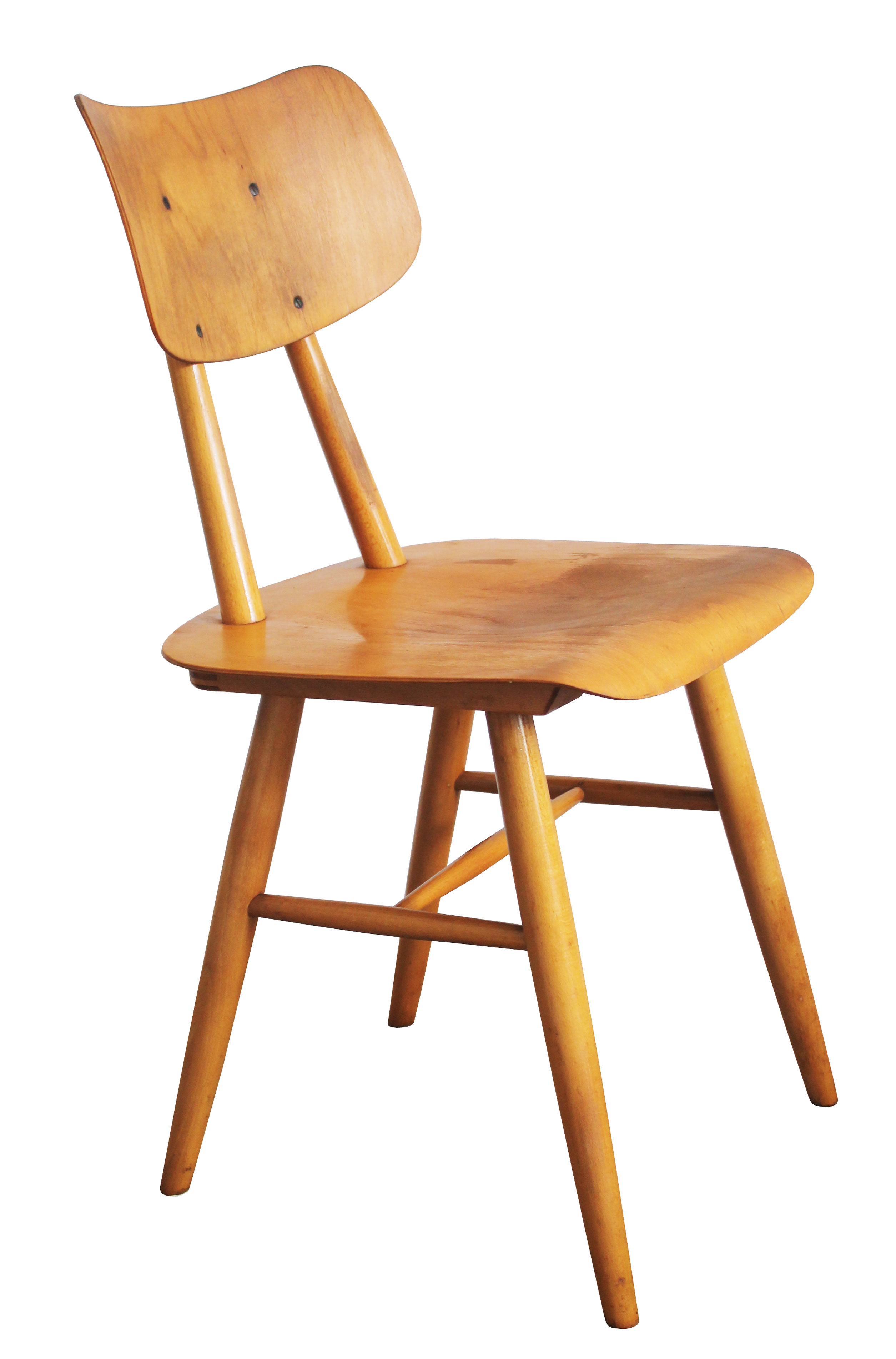 Paire de chaises de salle à manger mid century des années 1960 par ton