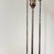 CANDLE HOLDER 3 Lights METAL Patinated Chrome