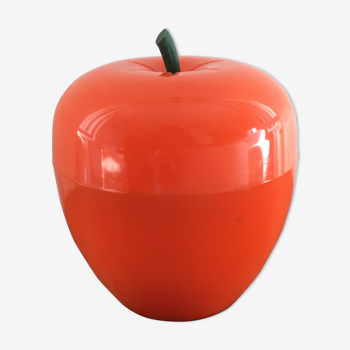 Vintage apple apple ice bucket in orange color