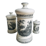 Set of 3 apothecary jars