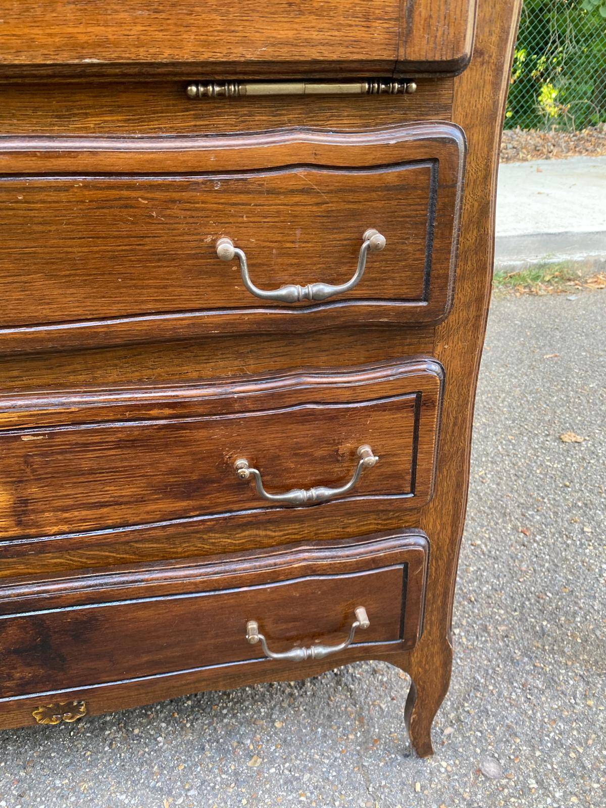 Louis XV style wooden secretary