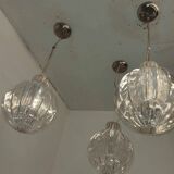 Set of 3 acrylic blade suspensions from the 70s