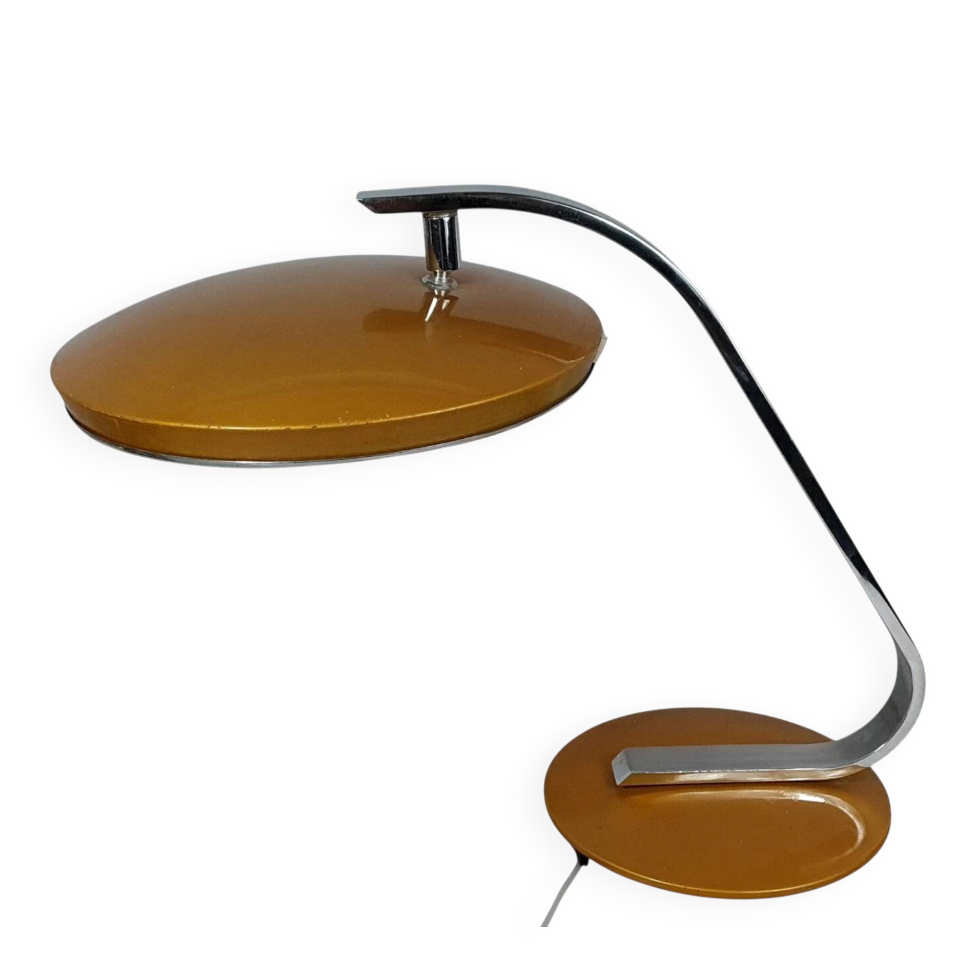 Phase: Design desk lamp from the 60s/70s, adjustable shade. Good condition D184