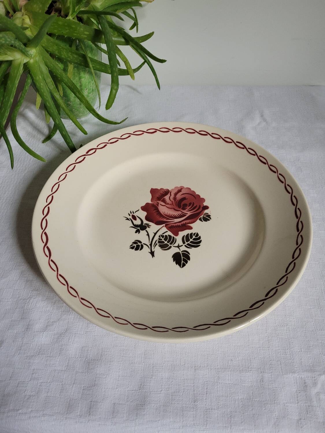 Large serving plate Germaine de Badonviller
