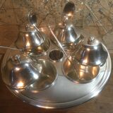 Sorbet display and silver metal ice cream