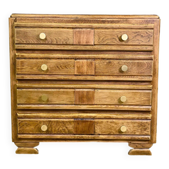 Solid oak chest of drawers