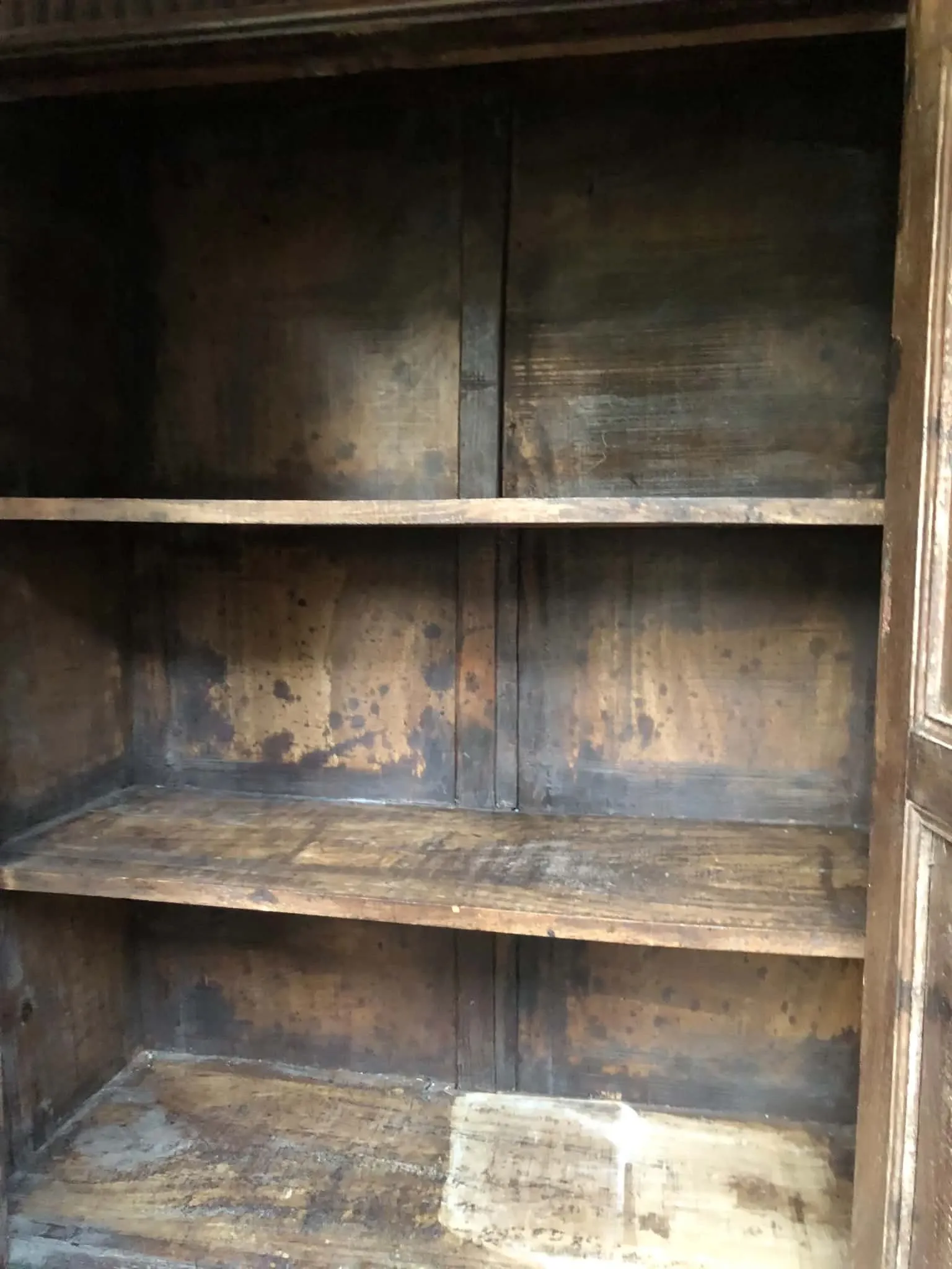 Armoire du Rajasthan teck sculpté