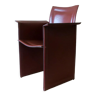Italian leather and iron armchair 1970