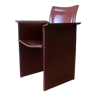 Fauteuil italien en cuir et fer 1970