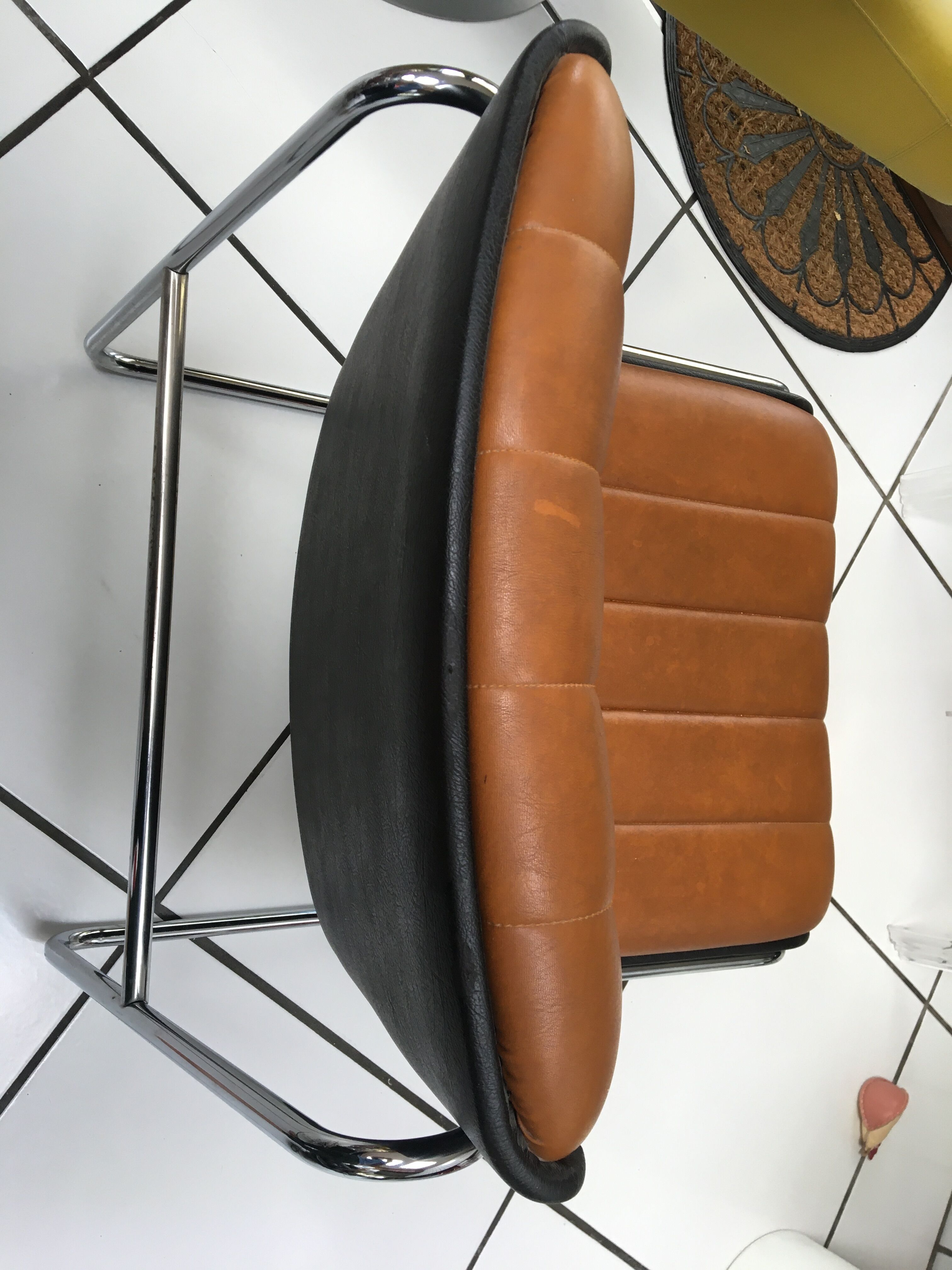 Vintage armchair heater from the 60s