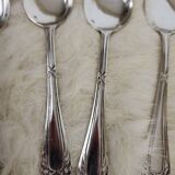 6 silver-plated metal spoons