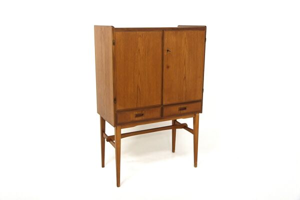 Meuble-bar scandinave en teck, Suède, 1950