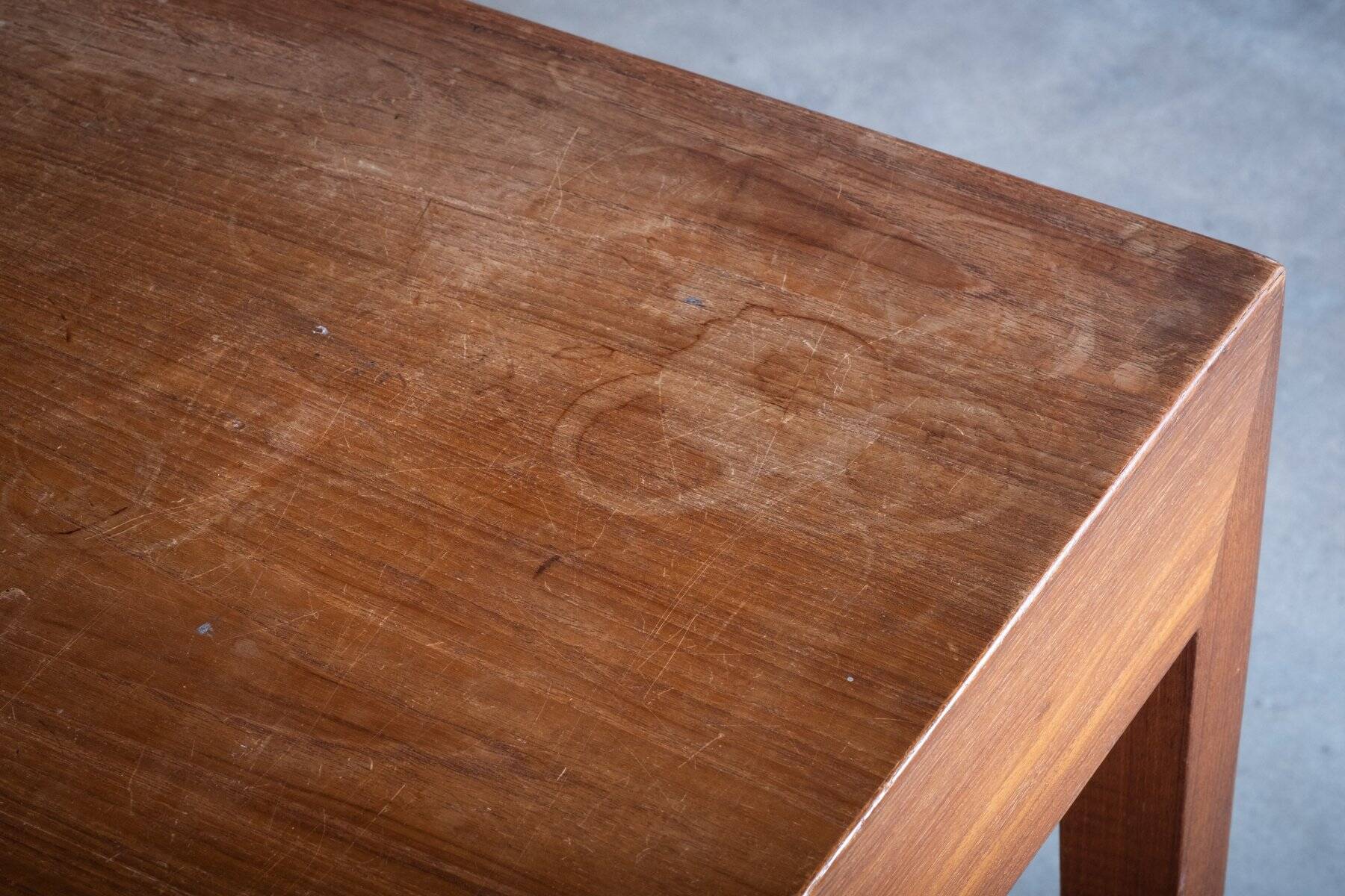 Vintage Teak Desk by Severin Hansen for Haslev Møbelfabrik, Denmark, 1950s