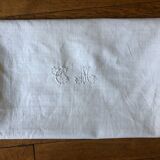 Winegrower's tablecloth, embroidered bedding and monogram