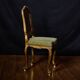 Set of 4 Louis XV style gilded chairs – Musician chair style